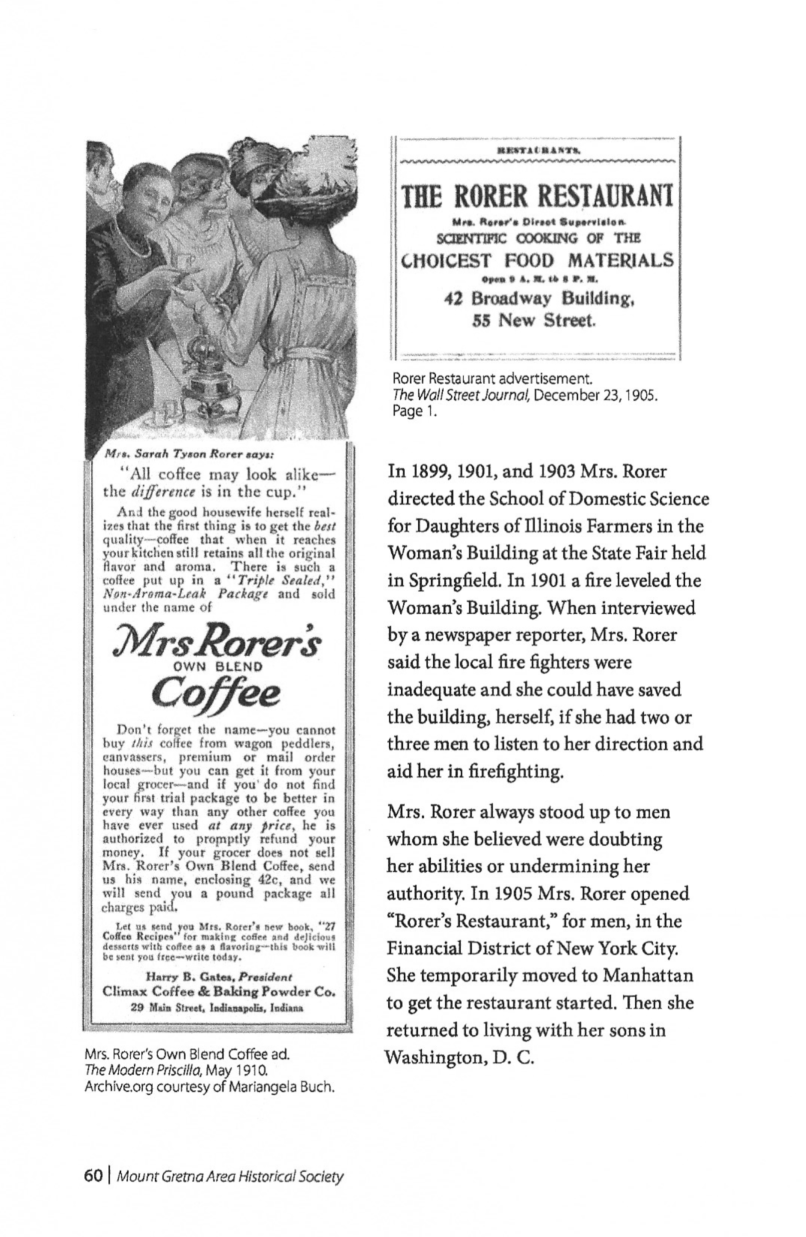 Sarah Tyson Rorer: The Pure Food Movement & Mount Gretna’s Rorer Hall of Cookery - Image 3